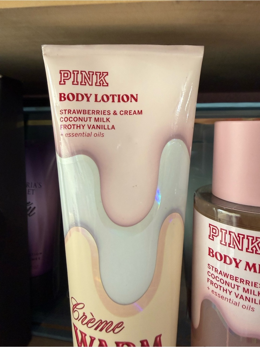 PINK Victoria's Secret Warm & Cozy Crème Body Lotion & Body Mist - Pink - Picture 2 of 2